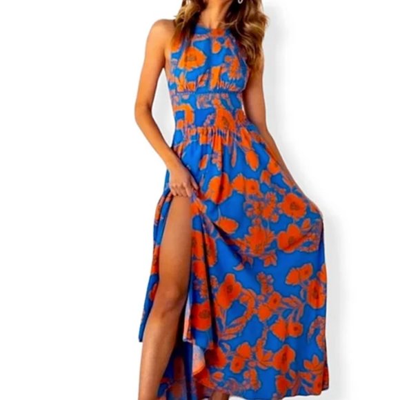 Abel the Label Revolve Maxi Dress Open Back - Picture 1 of 2